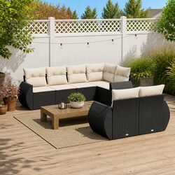Concise 7 Piece Garden Sectional Sofa Set