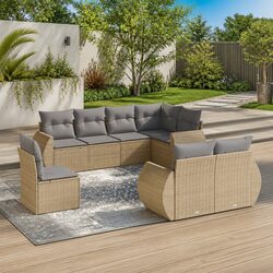 8 Piece Sectional Garden Sofa Set: Perfect for Outdoors