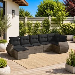 Compact and Versatile 7-Piece Outdoor Sectional Set