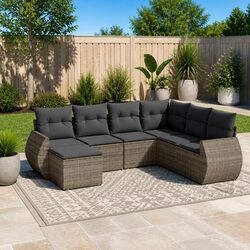 7-Piece Outdoor Modular Sofa Set for Relaxation