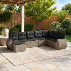 8 Piece Modular Outdoor Sofa Set for Relaxation