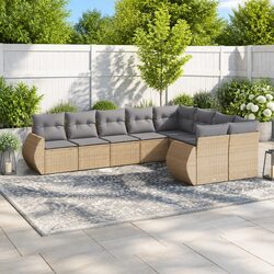 Compact and Stylish 9-Piece Garden Sofa Set