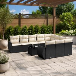 Concise 11-Piece Modular Outdoor Sectional Sofa Set