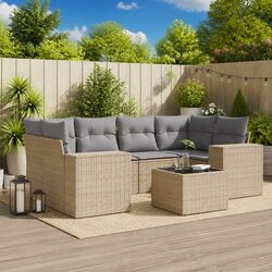 Concise and Comfortable 7-Piece Outdoor Sofa Set