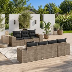 Compact and Stylish 8-Piece Outdoor Sofa Set