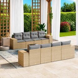 Quality 9-Piece Outdoor Sectional Sofa Set for Relaxing