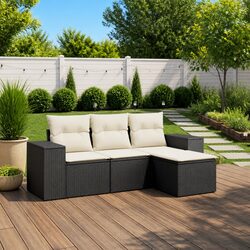 Compact and Stylish 4-Piece Outdoor Sofa Set