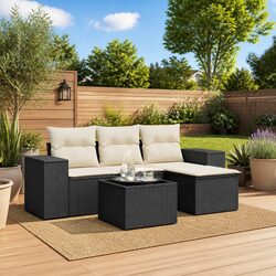 Concise and Comfortable Outdoor 5-Piece Sectional Sofa Set