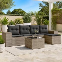 Compact and Comfortable 6-Piece Outdoor Sofa Set