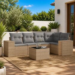 Versatile 6-Piece Outdoor Sofa Set for Relaxation