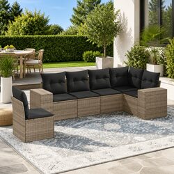 Compact and Stylish 6 Piece Garden Sofa Set