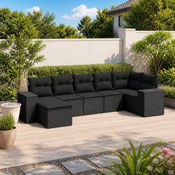 Cozy Up with a 7 Piece Garden Sofa Set