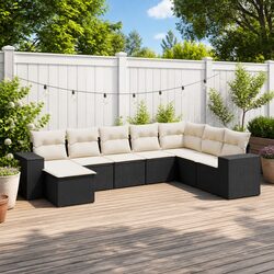 Compact and Stylish 8-Piece Outdoor Sofa Set