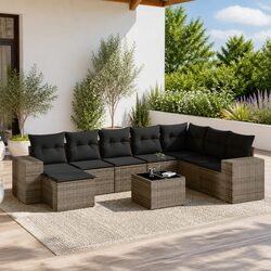 Compact 9 Piece Garden Sofa Set – Perfect for Any Space