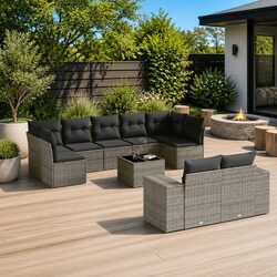 10-Piece Outdoor Sofa Set: Stylish and Durable