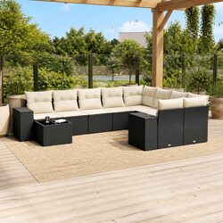 Concise 10 Piece Garden Sofa Set for Outdoor Spaces