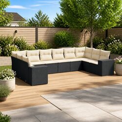 Concise 10-Piece Outdoor Garden Sofa Set Overview