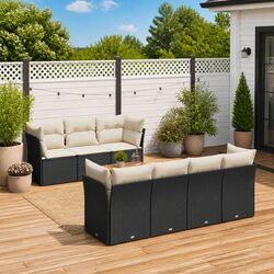 Concise Overview of an 8-Piece Garden Sofa Set
