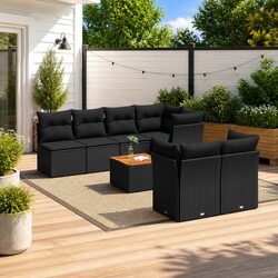 Compact 8 Piece Garden Sofa Set, Easy to Arrange