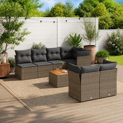 Compact and Functional 8 Piece Garden Sofa Set
