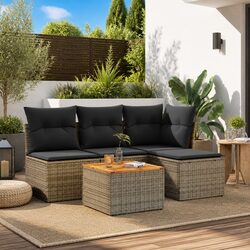 Efficient 5 Piece Outdoor Sofa Set with Cushions