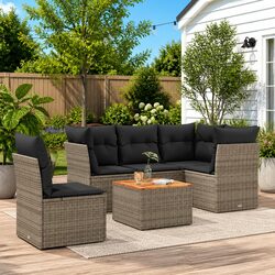 Compact and Elegant 6-Piece Garden Sofa Set