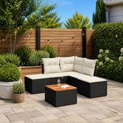 Compact and Stylish 6 Piece Outdoor Sofa Set
