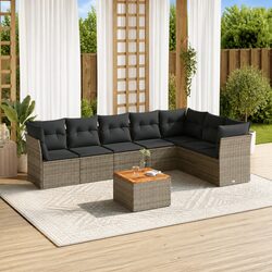 Concise Outdoor 8 Piece Sofa Set - Modular Design