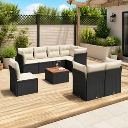 Compact and Stylish 9-Piece Garden Sofa Set