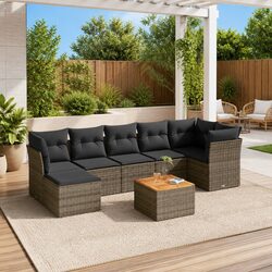 8-Piece Modular Garden Sofa Set for Outdoor Comfort