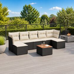 Compact 8-Piece Outdoor Sofa Set - Stylish and Durable