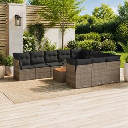 Compact 11 Piece Garden Sofa Set with Comfort