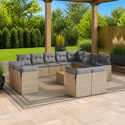 13 Piece Outdoor Sofa Set with Easy Maintenance