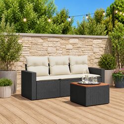 Compact and Stylish 4-Piece Outdoor Sofa Set