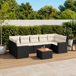 Compact and Confident 8 Piece Garden Sofa Set