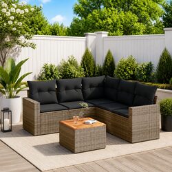 6-Piece Modular Garden Sofa Set
