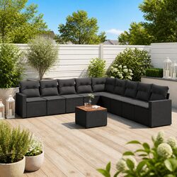 10 Piece Outdoor Garden Sofa Set - Simple Comfort
