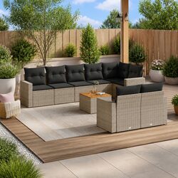 Compact 9 Piece Garden Sofa Set: Quality You Can Trust