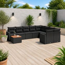 Concise 10-Piece Outdoor Sofa Set - Modular Design