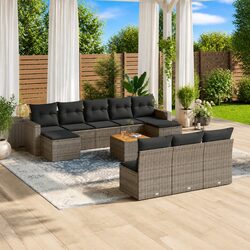 11-Piece Modular Garden Sofa Set for Relaxing Outdoors