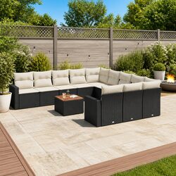 Compact and Stylish 12 Piece Outdoor Sectional Sofa Set