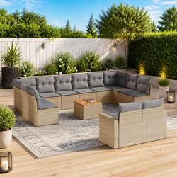 13-Piece Outdoor Sectional Sofa Set