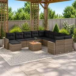 Grey 12 Piece Sectional Sofa Set for Outdoor Living