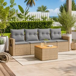 Compact and Functional 5-Piece Outdoor Sofa Set
