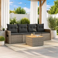 Compact 5-Piece Garden Sofa Set for Outdoor Comfort