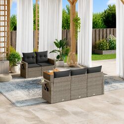 Compact and Stylish 6-Piece Garden Sofa Set