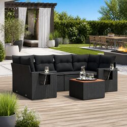 Compact and Functional 7 Piece Outdoor Sofa Set