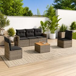 Compact and Stylish 6-Piece Outdoor Sofa Set