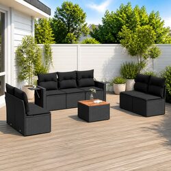 Compact and Stylish 8-Piece Outdoor Sectional Set