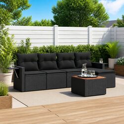 Compact and Stylish 6-Piece Outdoor Sofa Set